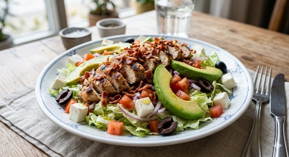 Chicken and feta salad