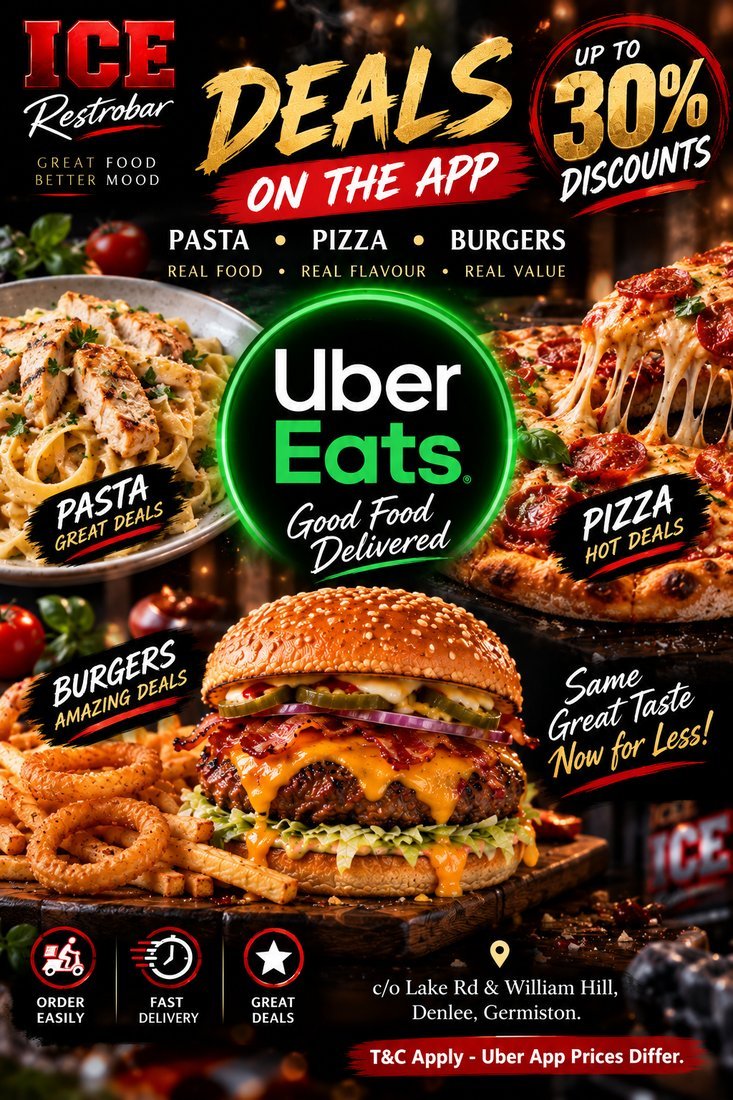 Up to 30% off pasta, pizza and burgers on Uber Eats — same great taste, now for less